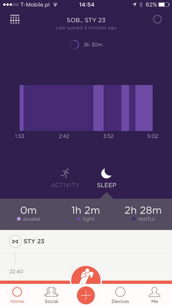 Frederique Constant Horological Smartwatch test Misfit sleep 23